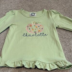 “Charlotte” Pumpkin Appliqué Top